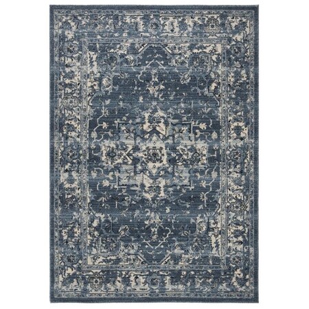 Safavieh 4 x 6 ft. Charleston 411N Power Loomed Rectangle Area Rug Navy & Cream CHL411N-4